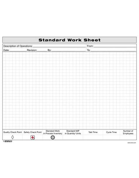 Standard Work Sheet