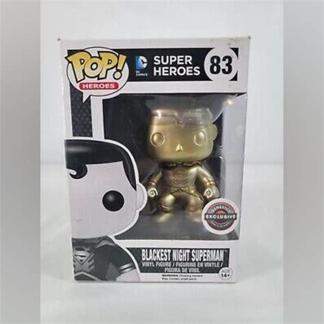 Funko Toys Funko Pop Dc Super Heroes Blackest Night Superman Gold