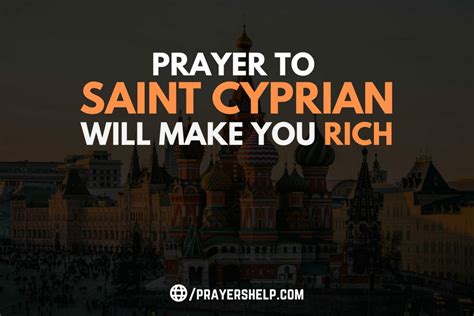 The Pact With Saint Cyprian That Will Make You Rich Just By Praying