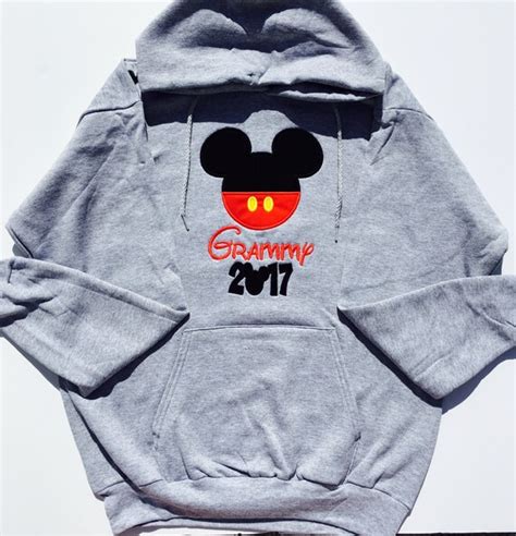 Disney Mickey Hoodie Sweatshirt With Pockets Personalized