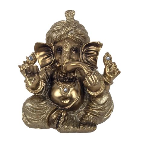 By SIGRIS Ganesh Sentado Dorado Figuras Budas Colección Oriental Signes