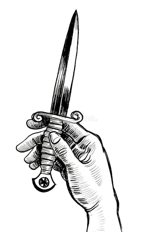 Hand Holding Dagger Stock Illustrations 240 Hand Holding Dagger Stock