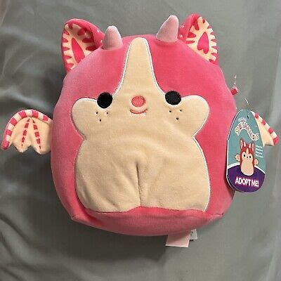 Squishmallows X Adopt Me Pets Strawberry Shortcake Bat Dragon 8 Plush