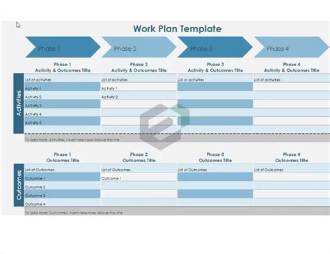 Work Plan Timeline | Free Excel Templates and Dashboards