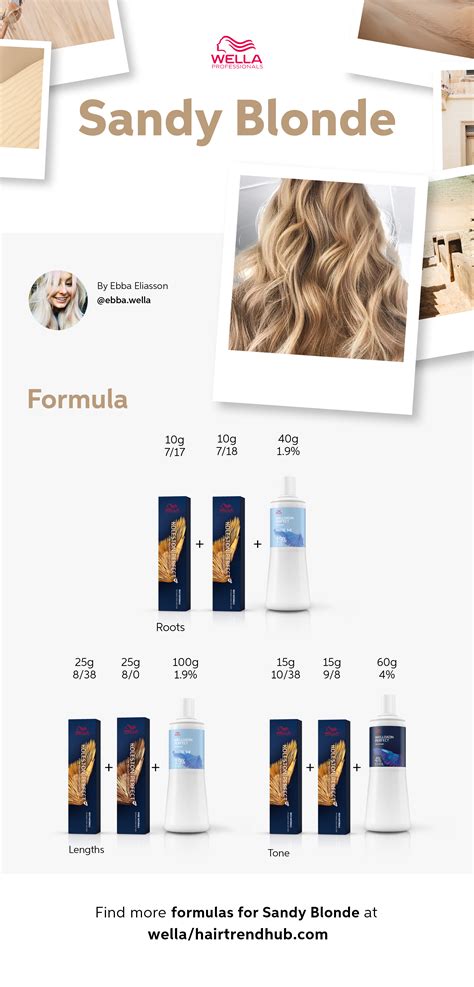 Sandy Blonde Color Formula Artofit