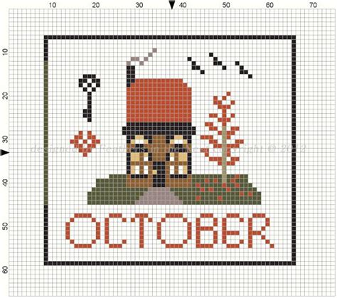 Feathers In The Nest October Freebie Cross Stitch Freebies Cross