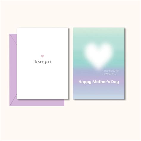 Printable Mothers Day Card Happy Mothers Day Greeting Card Love You