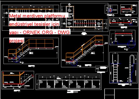 Proje Sitesi Metal Merdiven Platformu End Striyel Tesisler I In