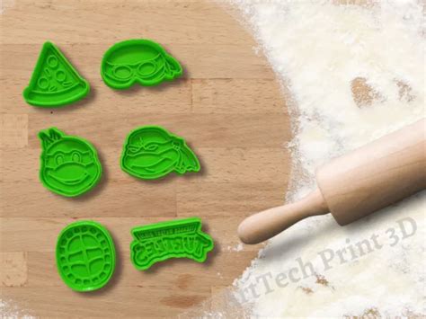 Teenage Mutant Ninja Turtles Cookie Cutters Set Of Picclick Uk