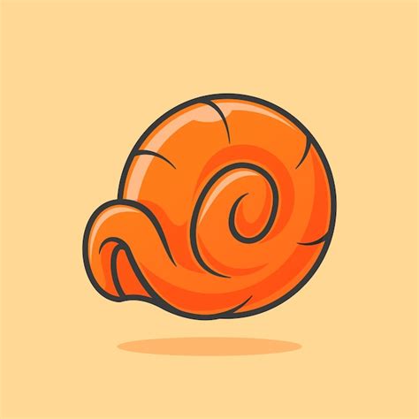 Icono de dibujos animados flotante de caracol Ilustración Icono de