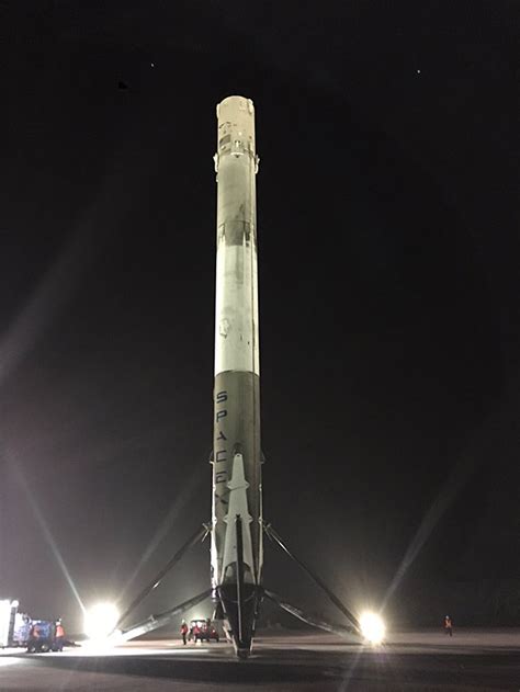 Spacex Lands Falcon 9 First Stage On Earth Spaceref