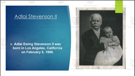 Former IL Governor Adlai Stevenson II Biography PowerPoint by Teach Simple