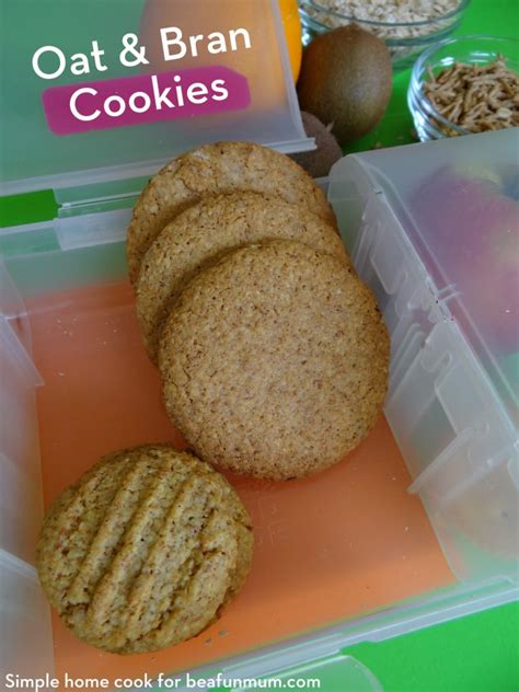 Lunch Box Oat And Bran Cookies Be A Fun Mum