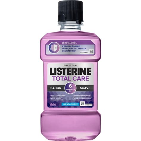 Elixir Oral Menta Suave Embalagem 500 Ml Listerine Total Care Zero