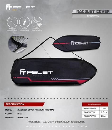 Felet Badminton Bag Premium Thermal Lazada