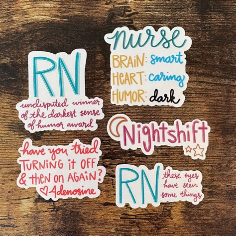 Nurse Sticker Or Magnet Bundle Laptop Stickers Water Etsy