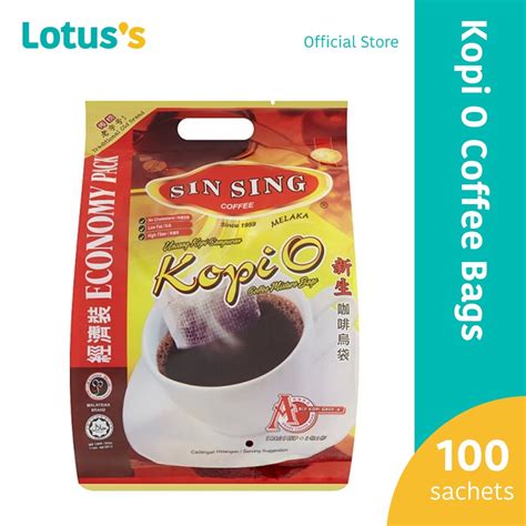 Sin Sing Kopi O Coffee Mixture Bags Sachets X G Kg Shopee