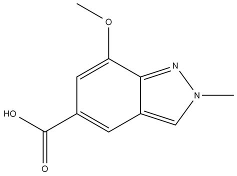 CAS 1784860 29 2 7 Methoxy 2 Methyl 2H Indazole 5 Carboxylic Acid