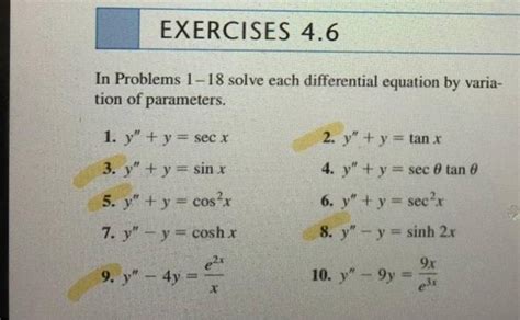 Solved Exercises 4 6 In Problems 1 18 Solve Each