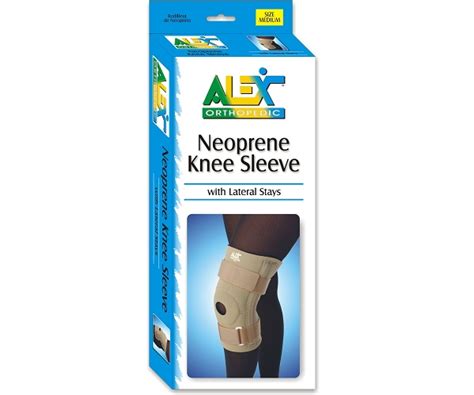 Neoprene Knee Sleeve Open Patella With Spiral Stays