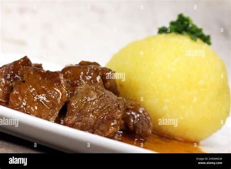 dumplings, goulash, dumpling, goulashs Stock Photo - Alamy