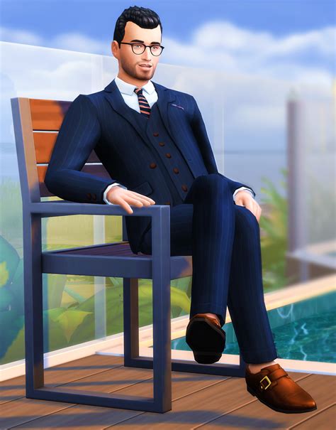 Marvinsims Three Piece Suit Sims 4 Formal Three Piece Suit Wedding