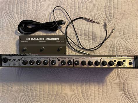 Gallien Krueger 2001rbp 2000 S Black And Silver Reverb