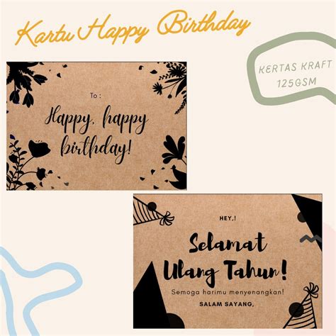 Detail Desain Kartu Ucapan Happy Birthday Koleksi Nomer 12