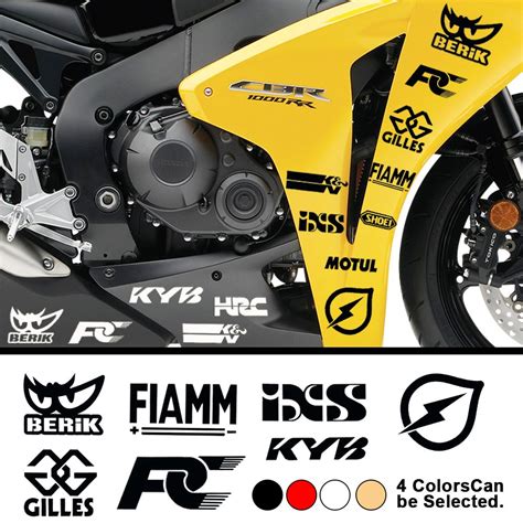 Reflective BERIK SHOEI HRC KBY Motorcycle Side Strip Sticker Tank Bike