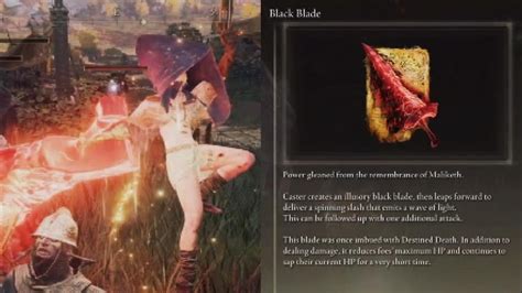 Elden Ring Black Blade Boss Spell Demonstration And Location Maliketh