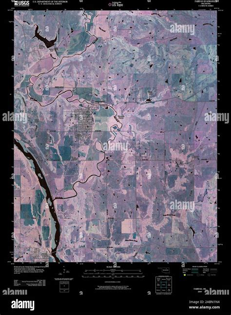 Map of fairfax oklahoma hi-res stock photography and images - Alamy