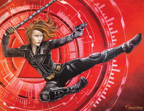 Black Widow Art Poster