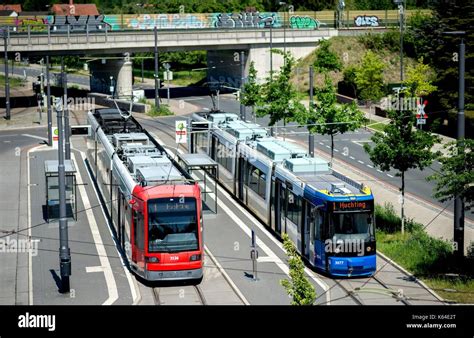 Bremen Germany 27th May 2017 Trams Of The Transportation Company