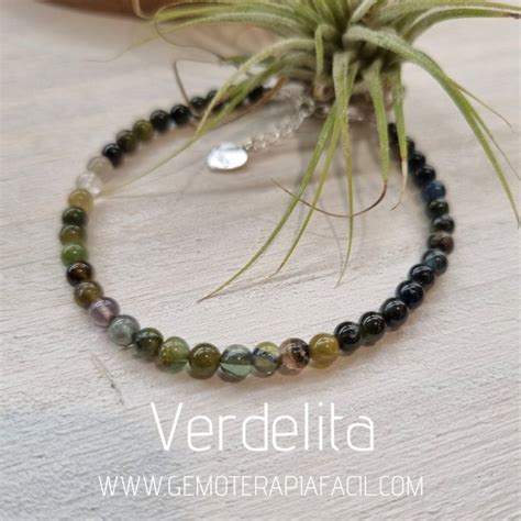 Pulsera Turmalina Verde Verdelita Gemoterapia F Cil Tienda De