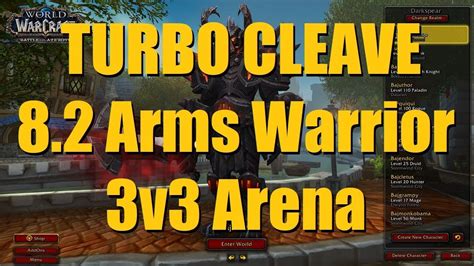 Turbo Cleave Arms Warrior V Session Part Wow Bfa Pvp