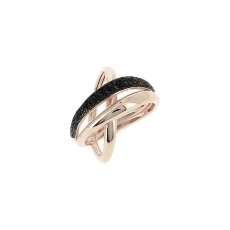 Anillo Rosa Cruzado Polvo Nero Mery Satt Joyas