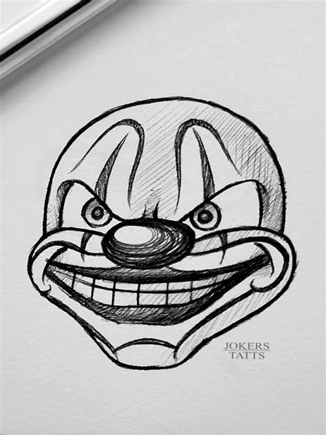 Chicano Art Payaso Joker Easy Graffiti Drawings Chicano Drawings