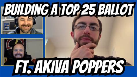 Building A Preseason Top 25 Ballot Ft Akiva Poppers D3 Datacast