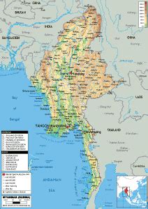 Myanmar Map (Political) - Worldometer