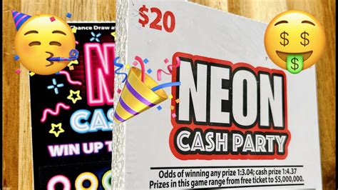 FULL BOOK Neon Cash Party 2 Year Celebration CA Lottery Ticket