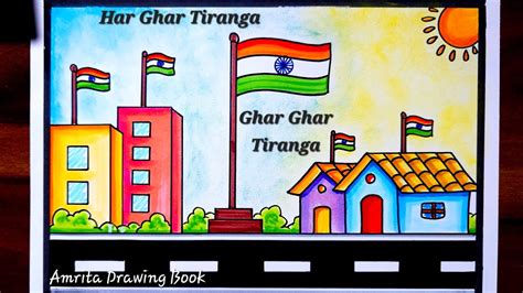 Har Ghar Tiranga Drawing Easy Independence Day Drawing 15 August Special Drawing Easy