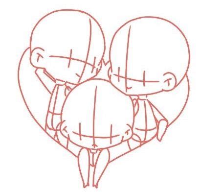 lovely trio cute trio drawing trio art base friends chibi base trio