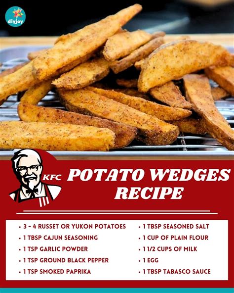 KFC Potato Wedges Recipe - DIY Joy