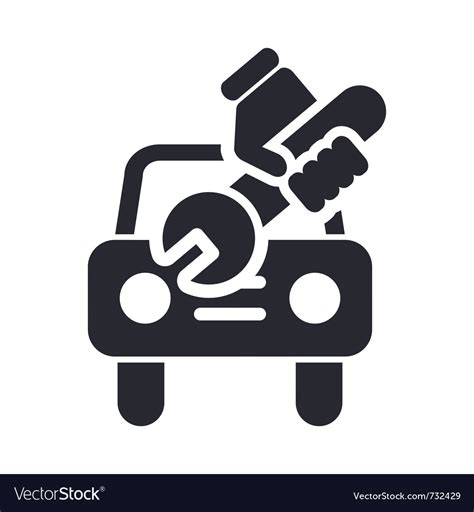 Car Repair Icon Royalty Free Vector Image Vectorstock