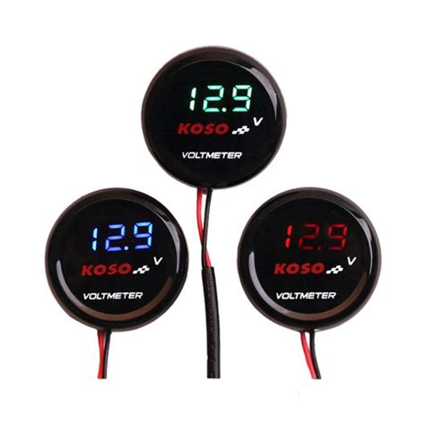 Jual Voltmeter KOSO Bulat Original Universal Motor Vespa LX S Sprint