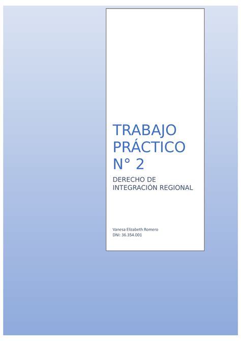 Tp Tp Aprobado Vanesa Elizabeth Romero Dni Trabajo Pr Ctico