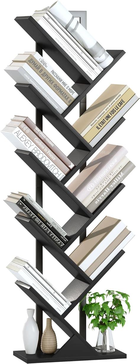 Amazon Yusong Tree Bookshelf Geometric Bookcase With Steel Pipe