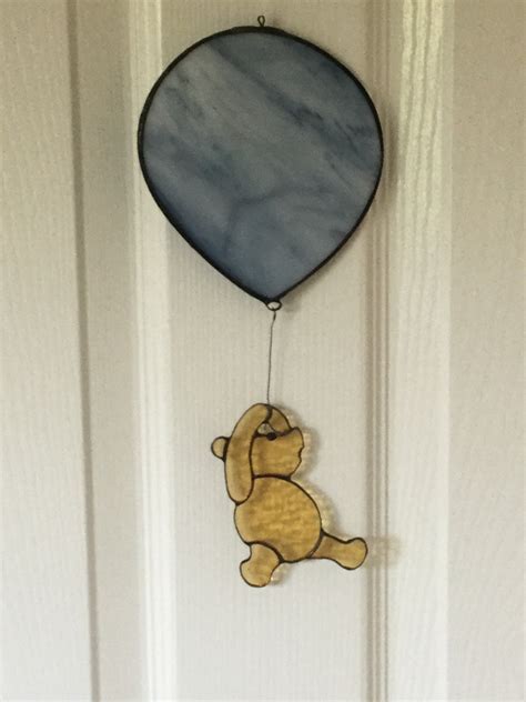 Stained Glass Winnie The Pooh Suncatcher Etsy