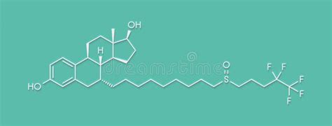 Fulvestrant Cancer Drug Molecule Selective Estrogen Receptor Degrader