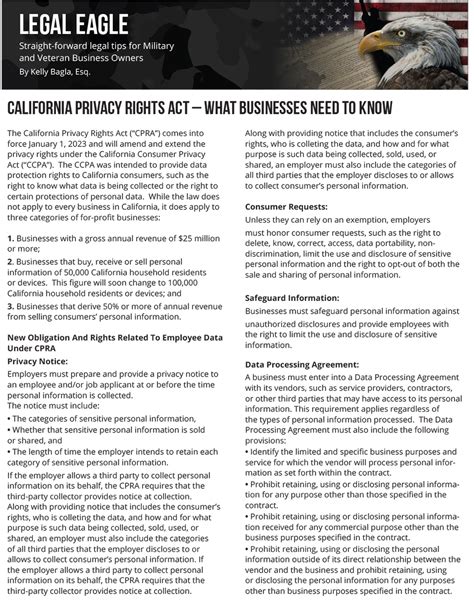 California Privacy Rights Act Homeland Magazine